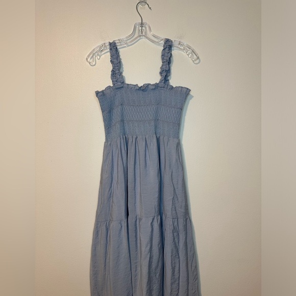 GESTUZ Lazziagz Long Smocked Tiered Fairy Feminine Ruffle Midi Dress Sz 40 - Picture 5 of 11